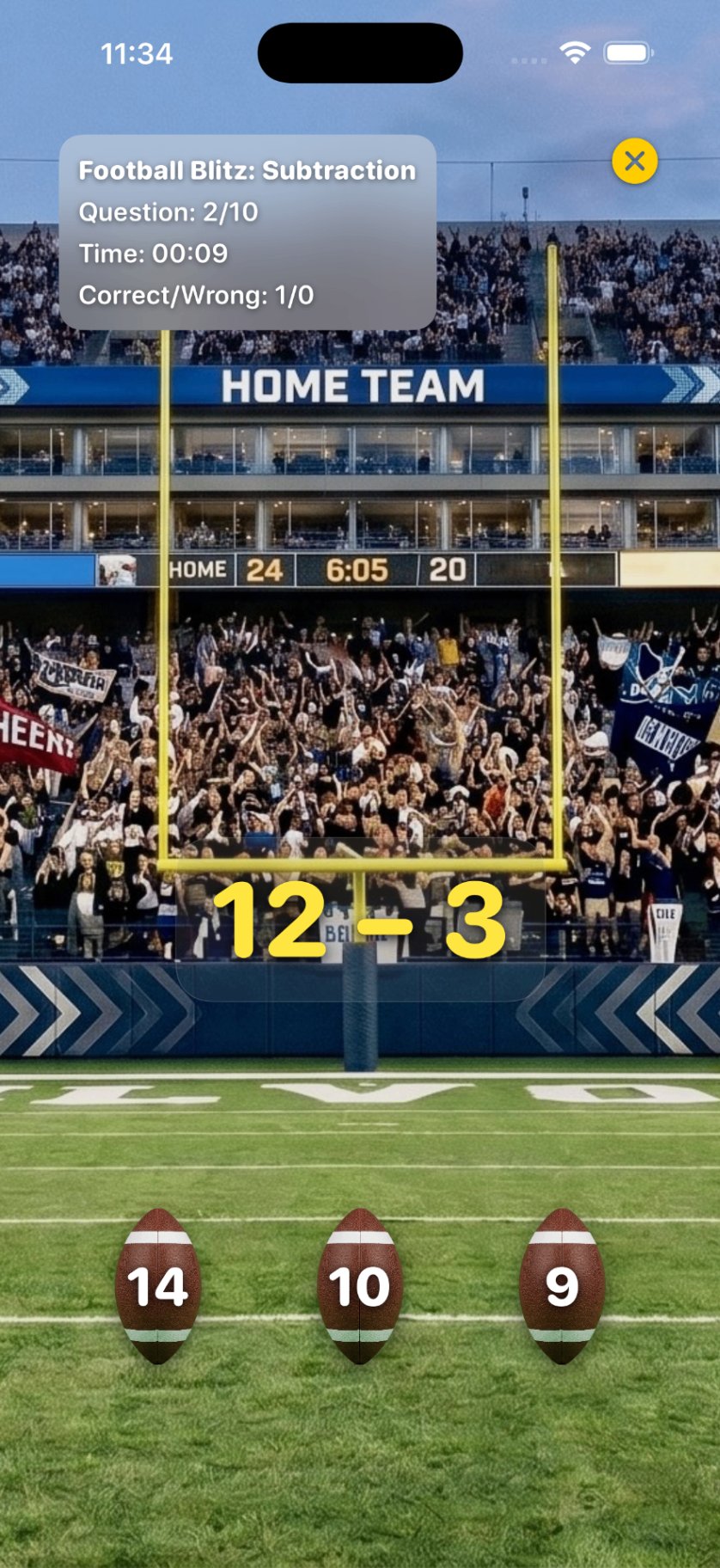 Football Blitz mode